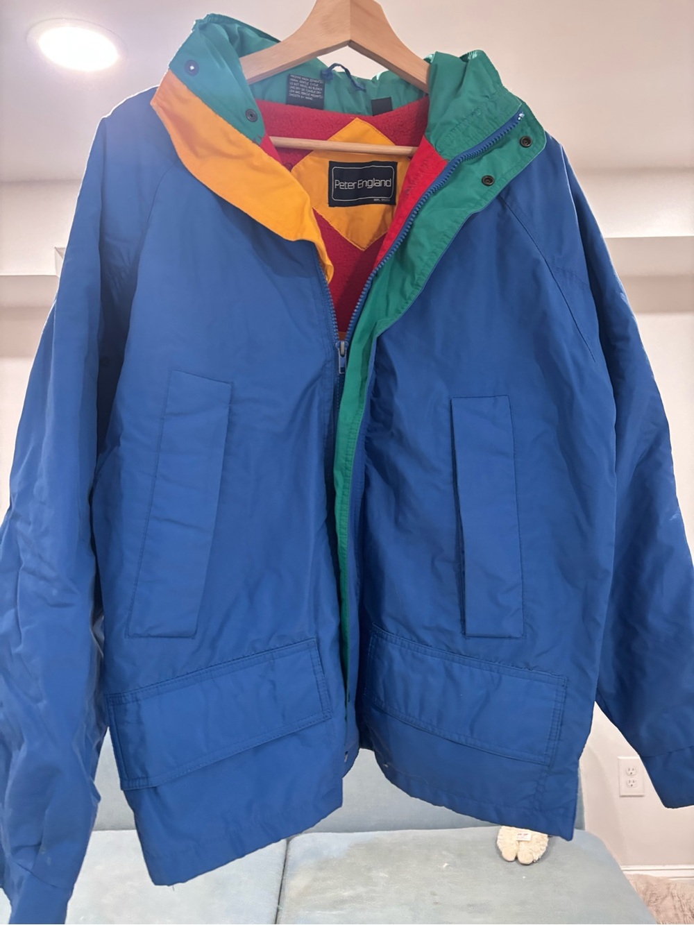Vintage Colorblock Winter Jacket